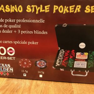 Mallette de poker pro 300 carré de 11.5g