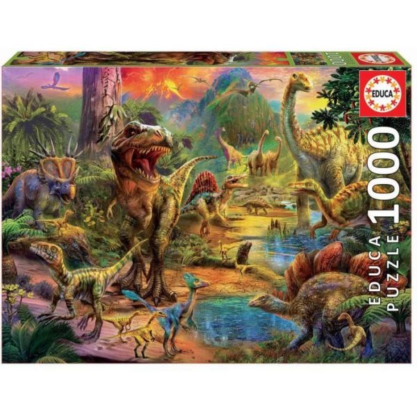 Puzzle Terre de dinosaures 1000 pièces