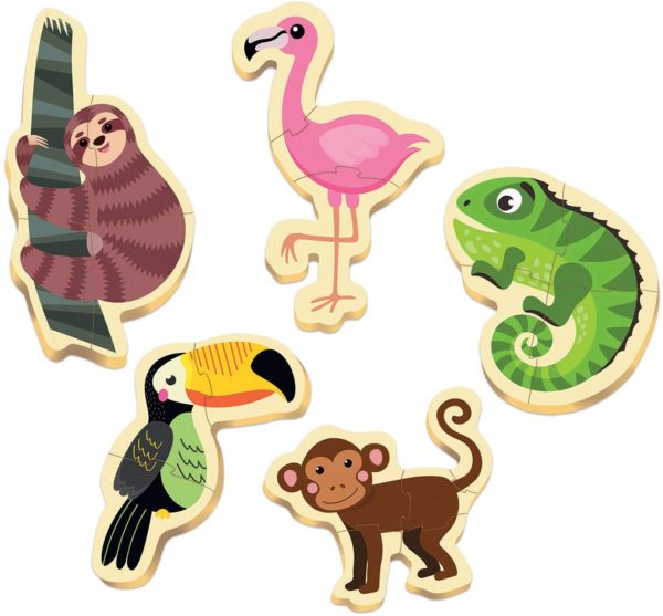 Baby Puzzle x 5  Animaux Tropicaux – Image 2