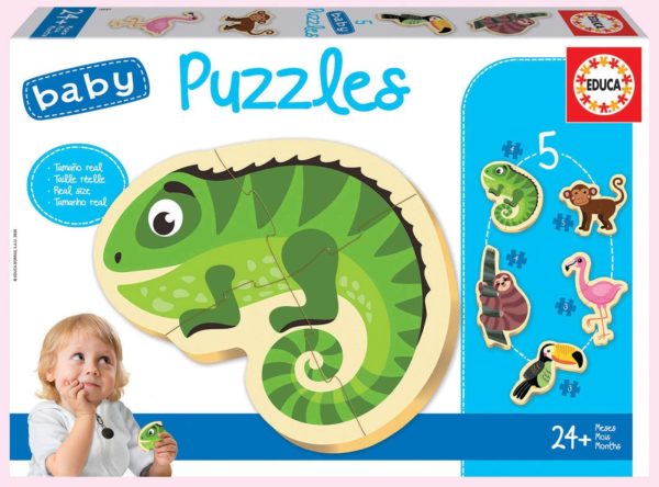 Baby Puzzle x 5  Animaux Tropicaux