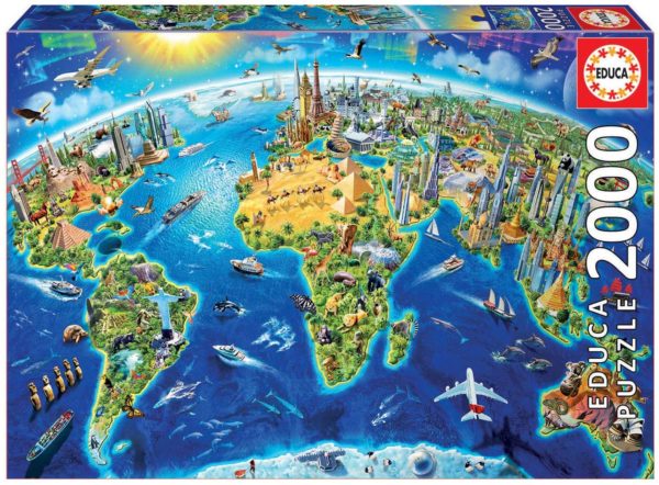Puzzles Symboles du monde 2000 pièces