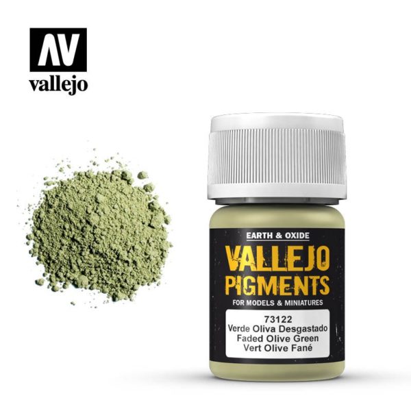 73.122 pigments vert olive fané