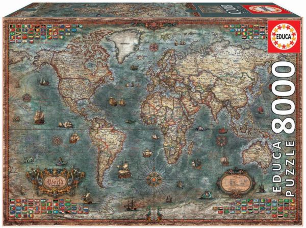 Puzzle Carte du Monde Historique 8000 pièces