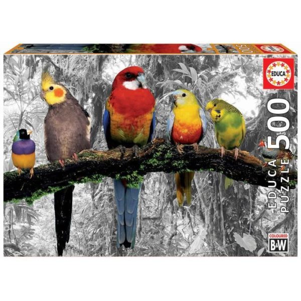 Puzzle Oiseaux dans la jungle 500 pièces