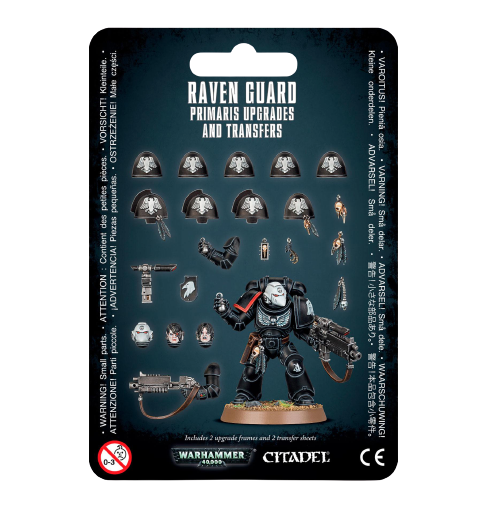 Space Marines Raven Guard Primaris upgrades and transfers