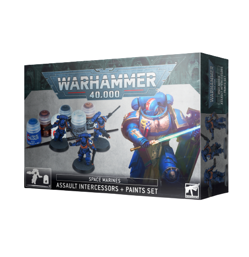 W40k Space Marines set assault intercessors + paints
