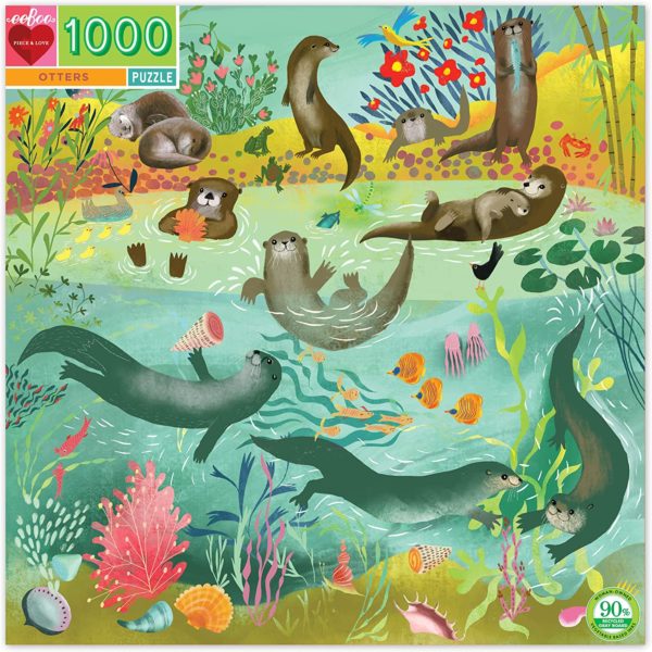 Puzzles Otters (Eeboo) 1000 pièces