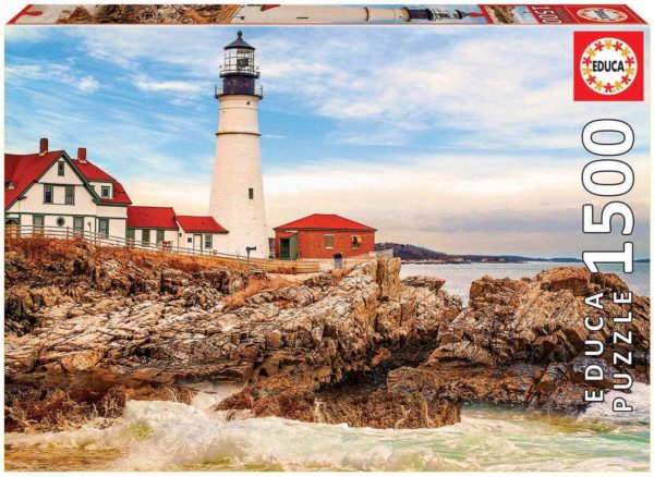 Puzzle Phare et rochers 1500 pièces