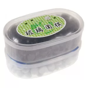 Pions jeu de Go en verre