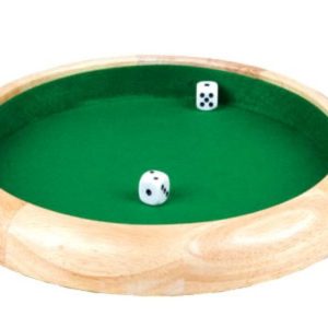 Piste de Dés Bois Naturel 29cm