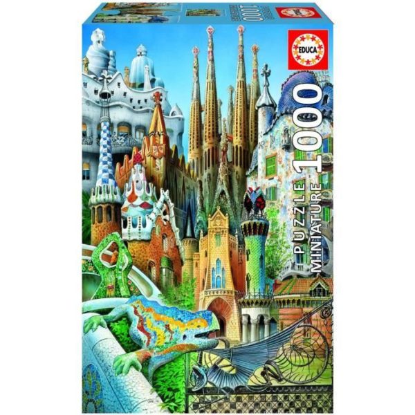 Puzzle Collage Gaudi miniatures 1000 pièces