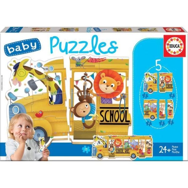 Puzzles Baby School Bus - 24 mois