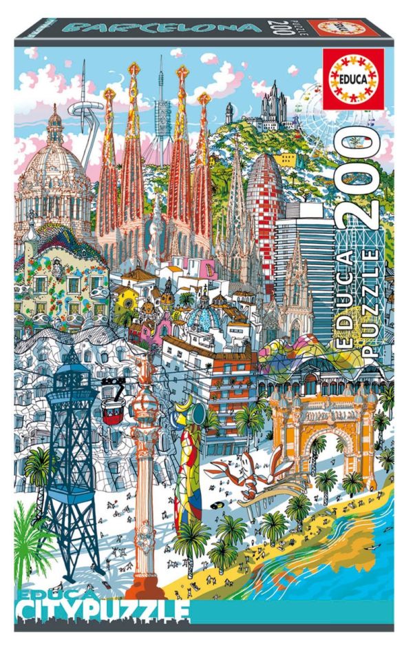 Puzzle City Barcelone 200 pièces