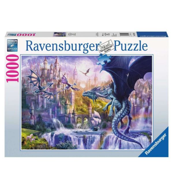 Puzzle Les dragons du château 1000pc
