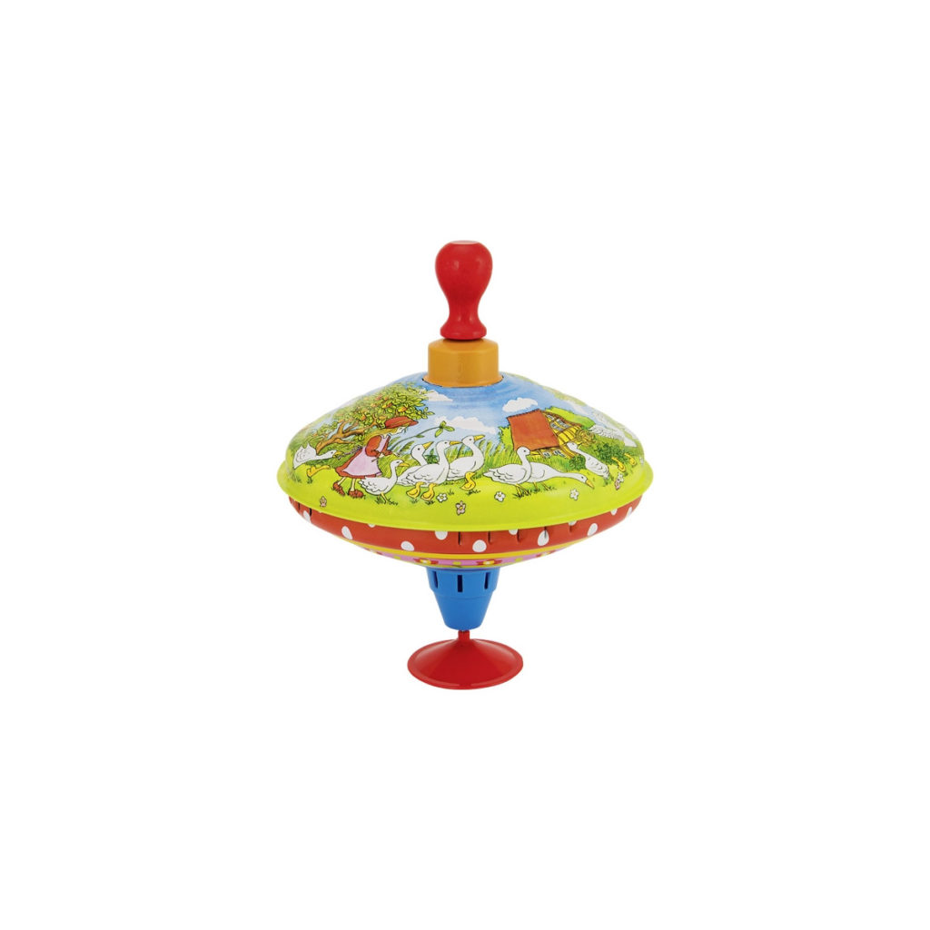 Lena 52448 - Toupie Bourdonnante Le Petit Prince 13 Cm : Une Toupie En Métal Classique, à Pompe, Qui Tourne Sur Elle-même Et Fait Des Sons Rigolos, Pour Les Enfants Dès 18 Mois