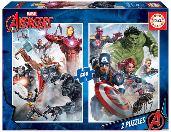 Puzzle x2 - Marvel Avengers 500 pièces