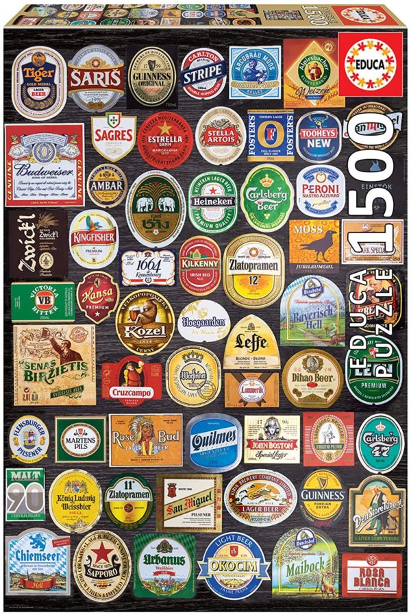 Puzzle Etiquettes de Bières 1500 pièces