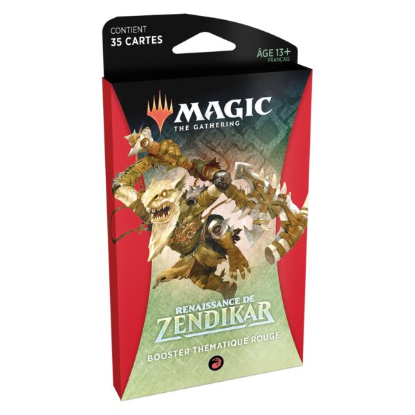 Magic Zendikar Renaissance booster thématique couleur Rouge