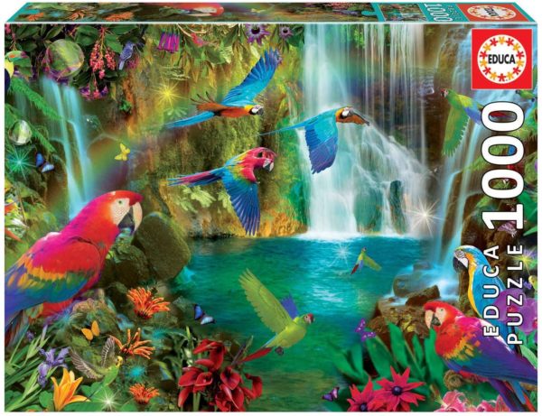 Puzzle Perroquets Tropicaux 1000 pièces