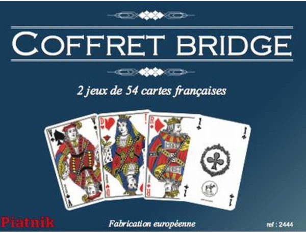 Coffret de 2 jeux Bridge 54 cartes