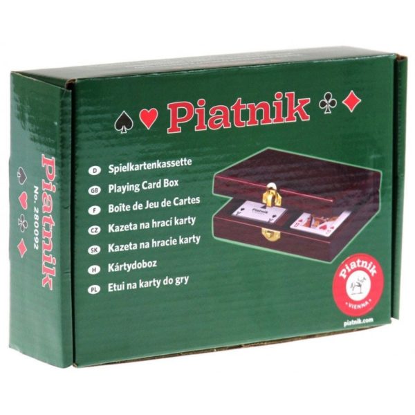 Coffret pour jeux de cartes en Bois (vendu sans cartes)
