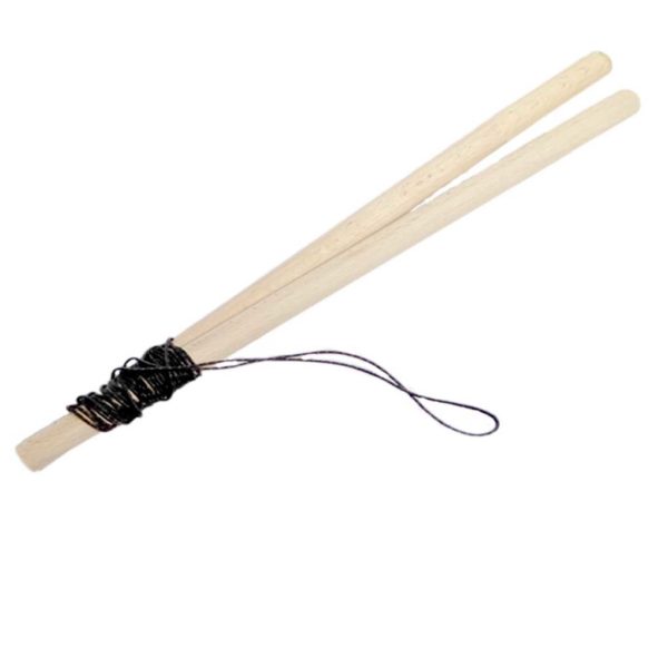 Paire Baguette en hêtre 33 cm avec Ficelle de 100 cm Slide Diabolo