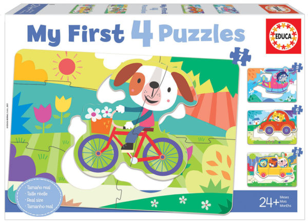 Puzzles My first x 4 - Véhicules