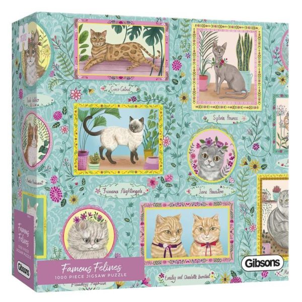 Puzzle Famous Felins (Gibsons) 1000 pièces