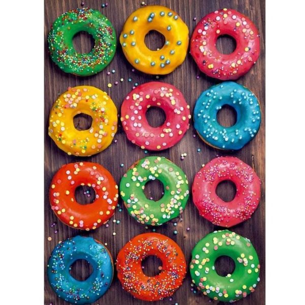 Puzzle Des beignets colorés 500 pièces