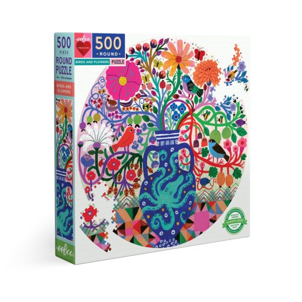 Puzzle Birds and Flowers (Eeboo) 500 pièces