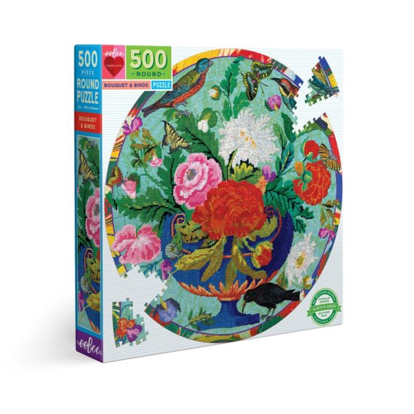 Puzzle Bouquet  et  Birds ( EEboo) 500 pièces