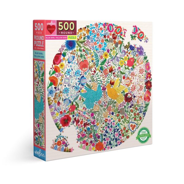 Puzzle Blue Birds, Yellow Birds (Eeboo) 500 pièces