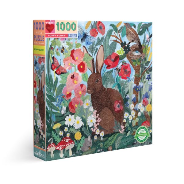 Puzzle Poppy Bunny (Eeboo) 1000 pièces