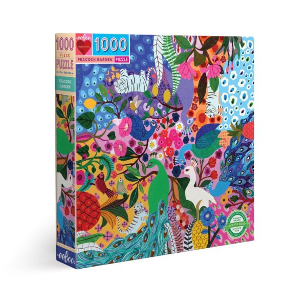 Puzzle Peacock Garden (Eeboo) 1000 pièces