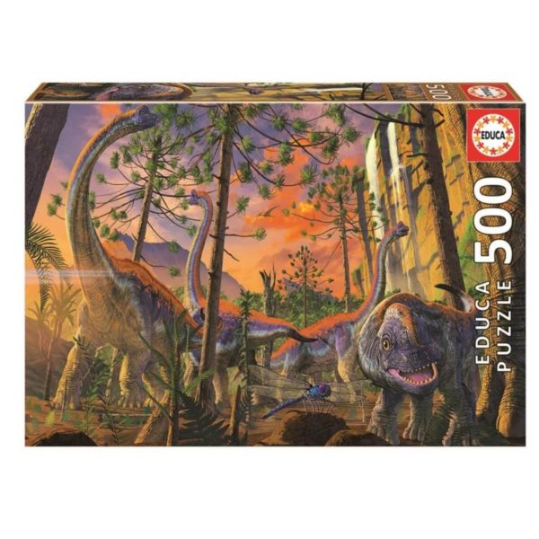 Puzzle Dinosaures curieux 500 pièces