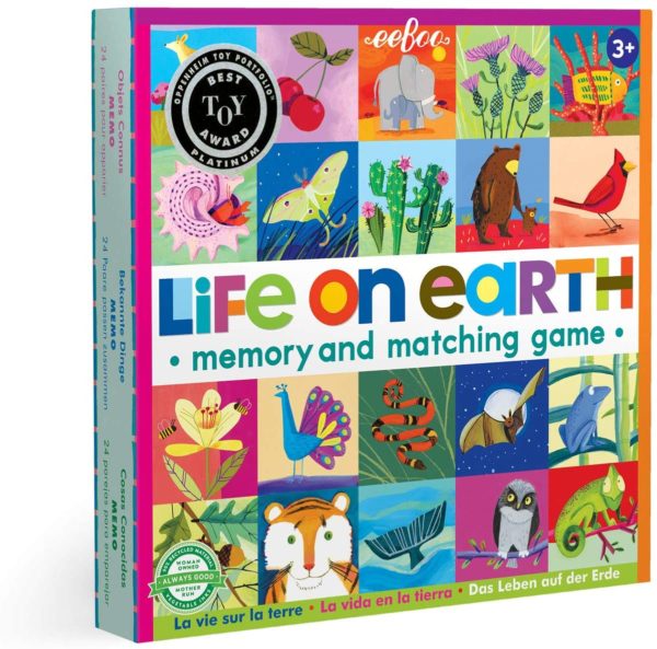 Memory and Matching Game : Life on earth