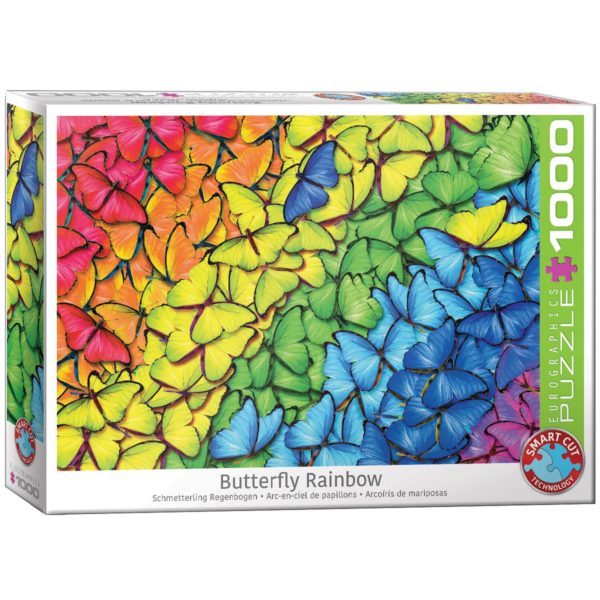 Puzzle Arc en ciel de Papillons - 1000 pièces