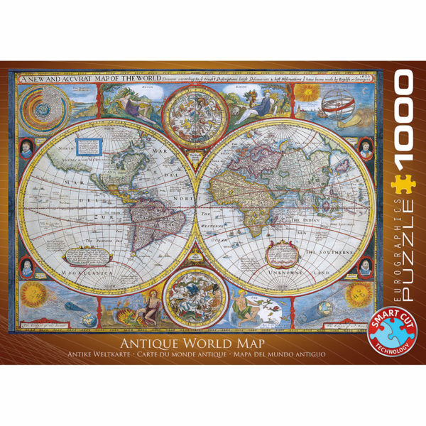 Puzzle Carte du Monde Antique - 1000 pièces