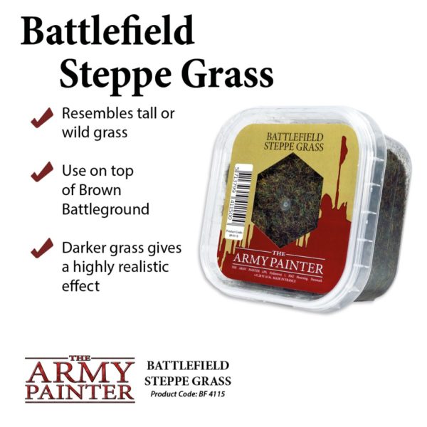 Army Painter Flocages Battlefield Steppe Grass