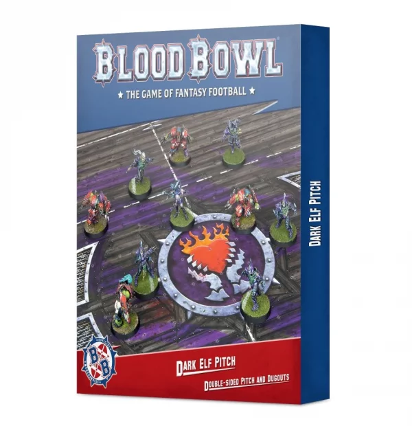 Bloodbowl Dark Elf Pitch  et  Dugouts