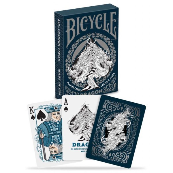 Cartes Bicycle Dragon Silver