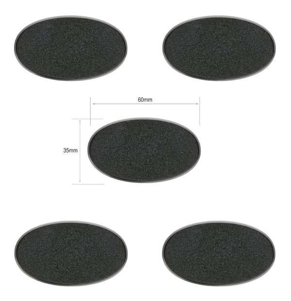 socle ovale 60x35mm
