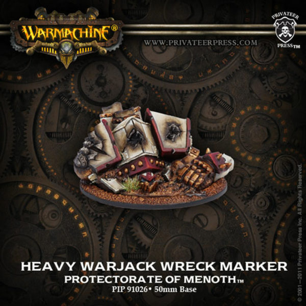 Warmachine Protectorate heavy warjack wreck marker