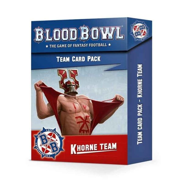 BloodBowl card pack Khorne Team