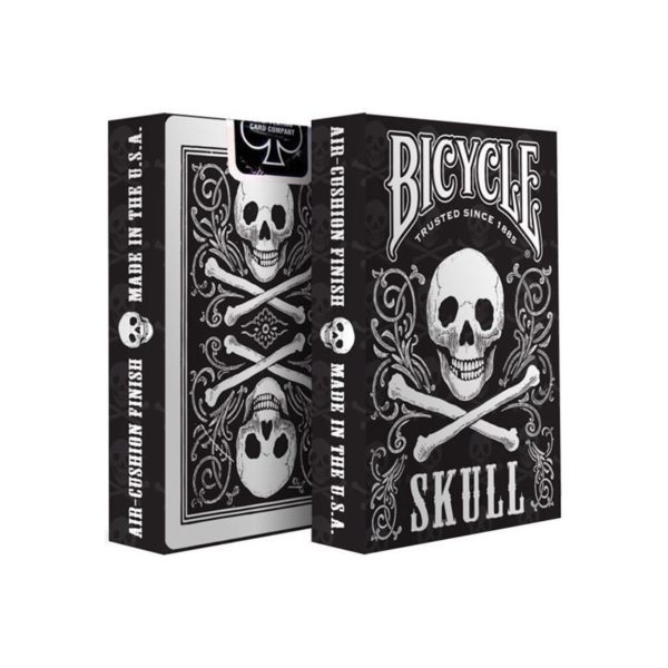Cartes Bicycle Skull Metalic Silver