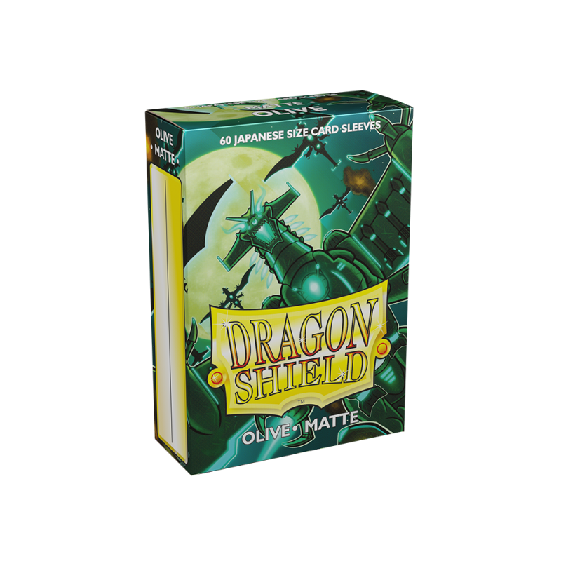 Protège carte Dragon Shield - Olive Matte (format japoanis)