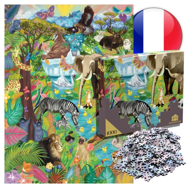 Puzzle Drôles d'animaux 1000 pièces