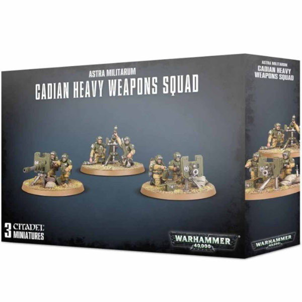 Warhammer40K Astra Militarum Cadian Heavy Weapons Squad