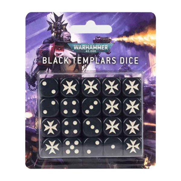 Warhammer40K Set de Dés Black Templars