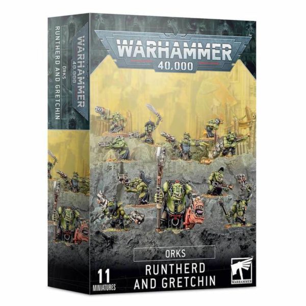 Warhammer40K Orks Runtherd and Gretchin